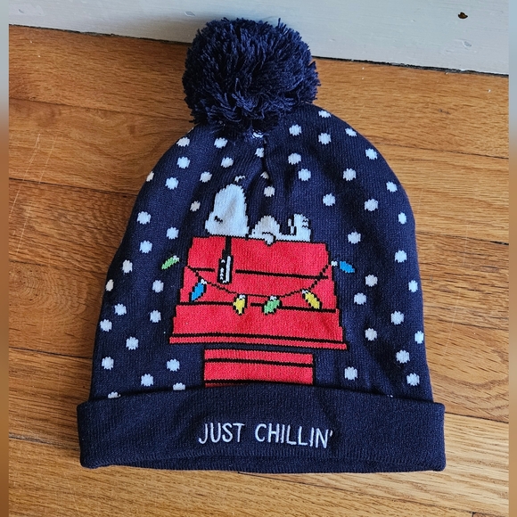 Peanuts Beanie Winter Pom Hat - Picture 4 of 9